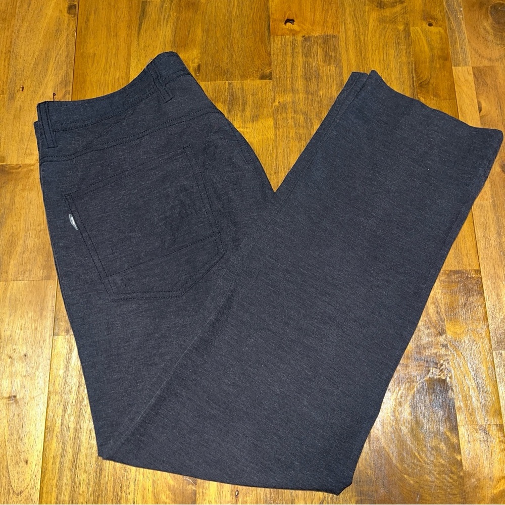 Linksoul men's chino casual golf pants dark grey size 33 regular 33x29